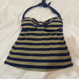 Navy & Gold Shimmer Tankini